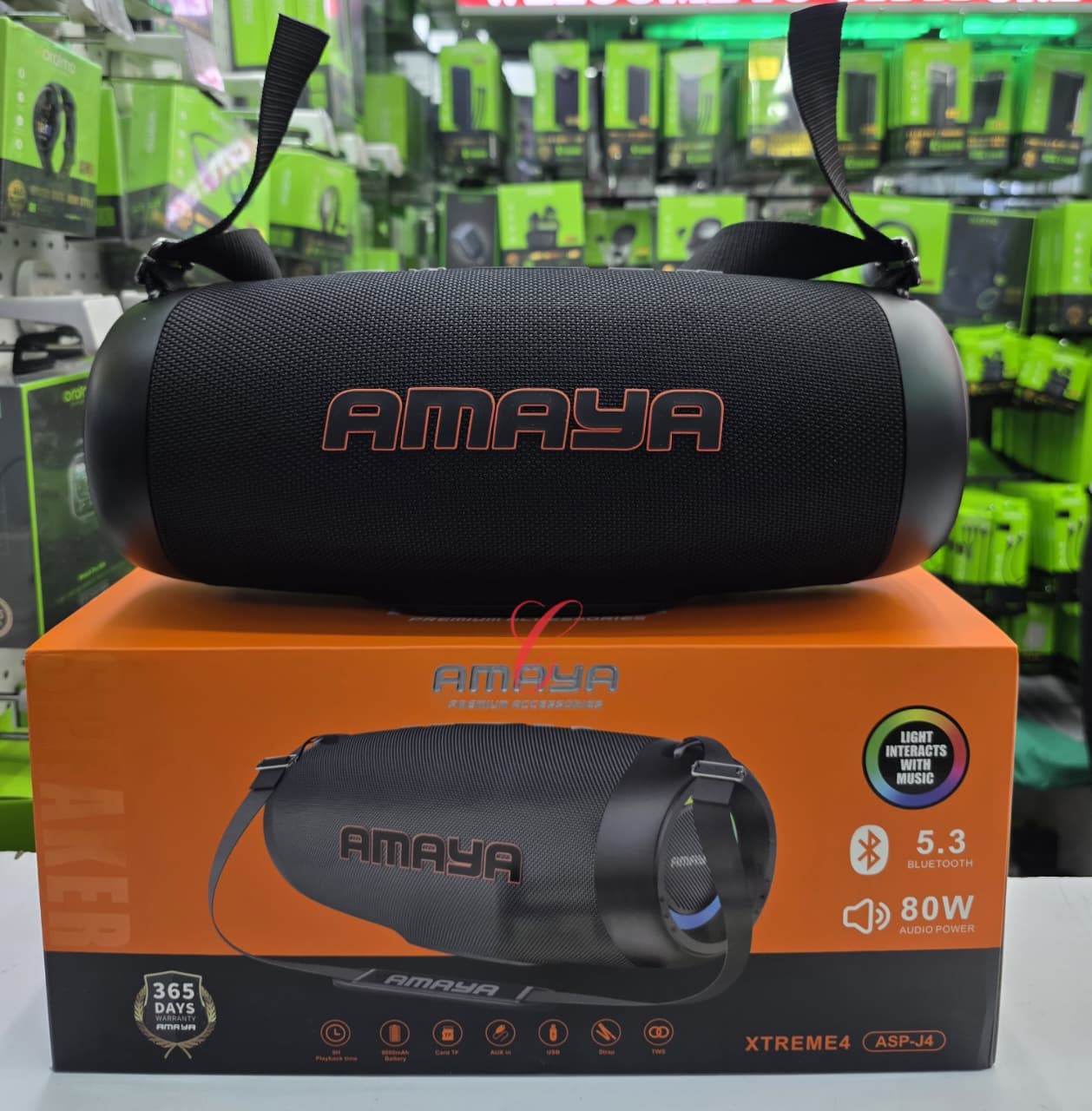 Amaya Xtreme4 ASP-J4 Wireless Bluetooth Speaker – 80 W – Black