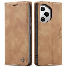 Caseme Brown Flip Case for Honor 400 Pro